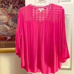 Pink Vneck blouse